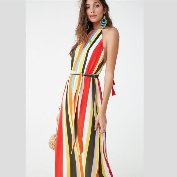 forever 21 halter maxi dress